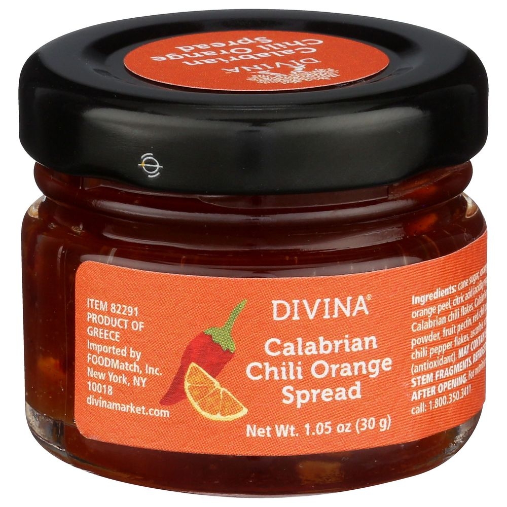 Divina Calabrian Chili Orange Spread, 1.05 Ounce -- 48 per case
