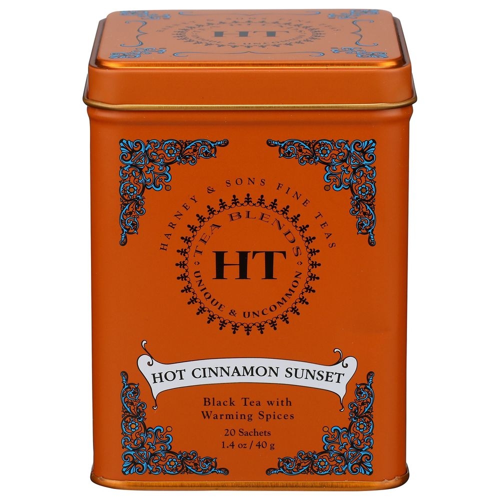 Harney and Sons Hot Cinnamon Sunset Black Tea, 20 Tea Bags -- 4 per case