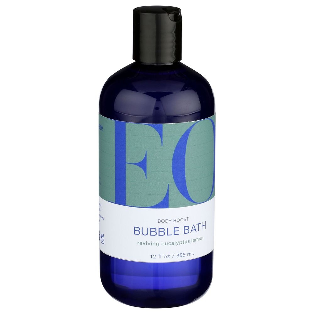 EO Eucalyptus Lemon Bubble Bath, 12 Fluid Ounce