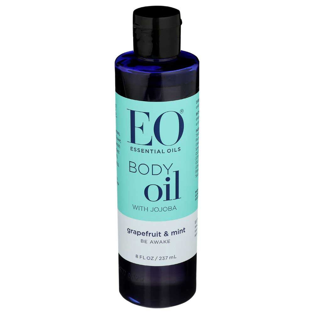 EO Products Grapefruit and Mint Body Oil with Jojoba, 8 Ounce
