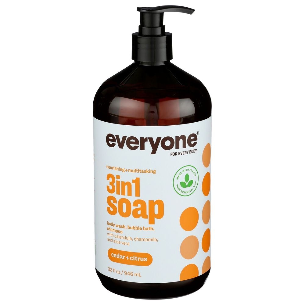 Everyone Mens Cedar and Citrus Soap, 32 Ounce -- 3 per case