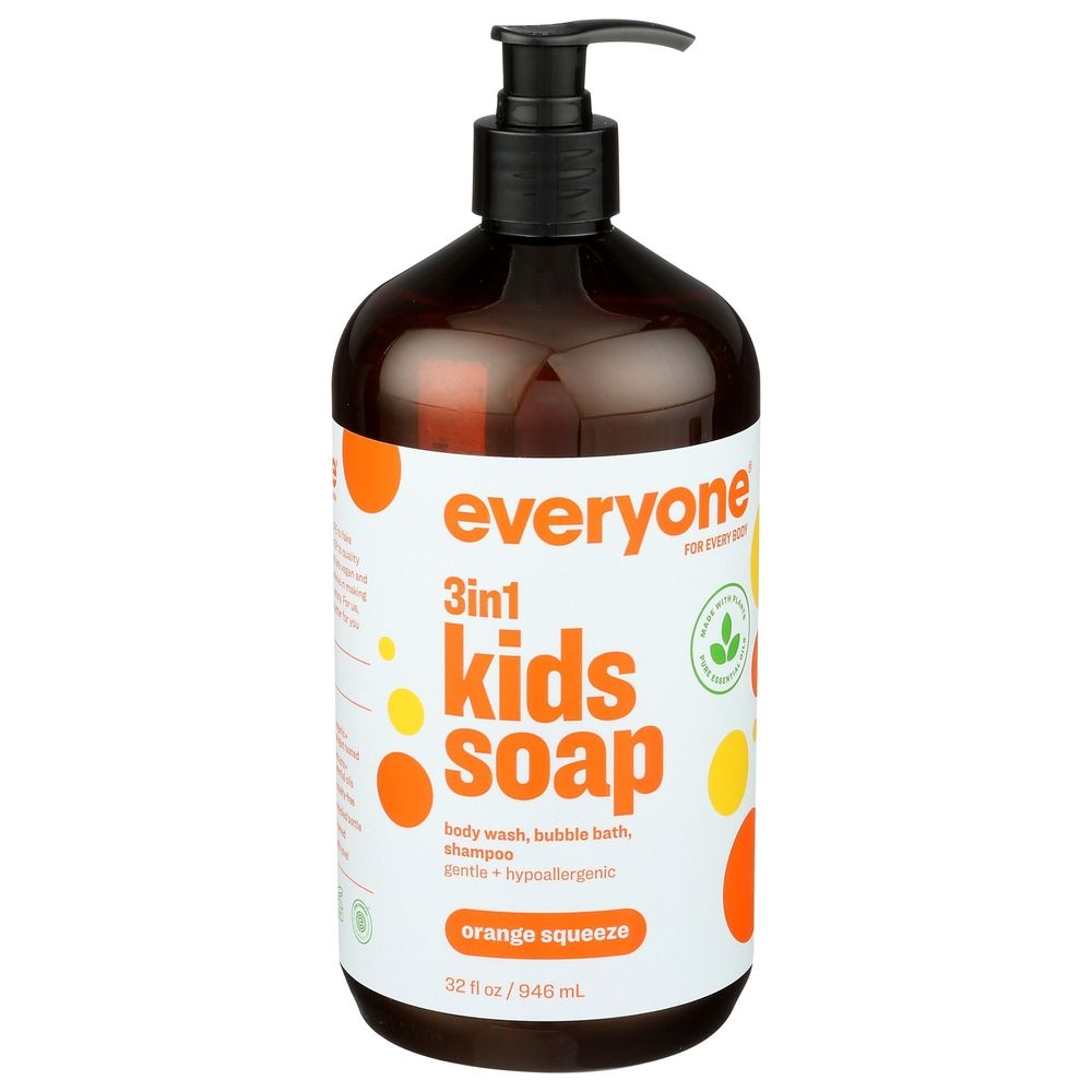 Everyone Orange Squeeze Kids 3 in 1 Soap, 32 Ounce