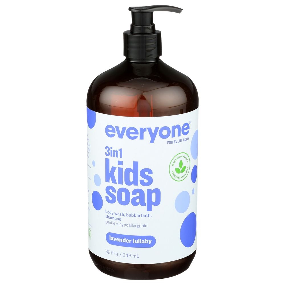 Everyone Lavender Lullaby 3 in 1 Kids Soap, 32 Fluid Ounce