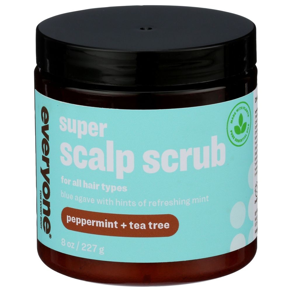 Everyone Peppermint and Tea Tree Super Scalp Scrub, 8 Ounce