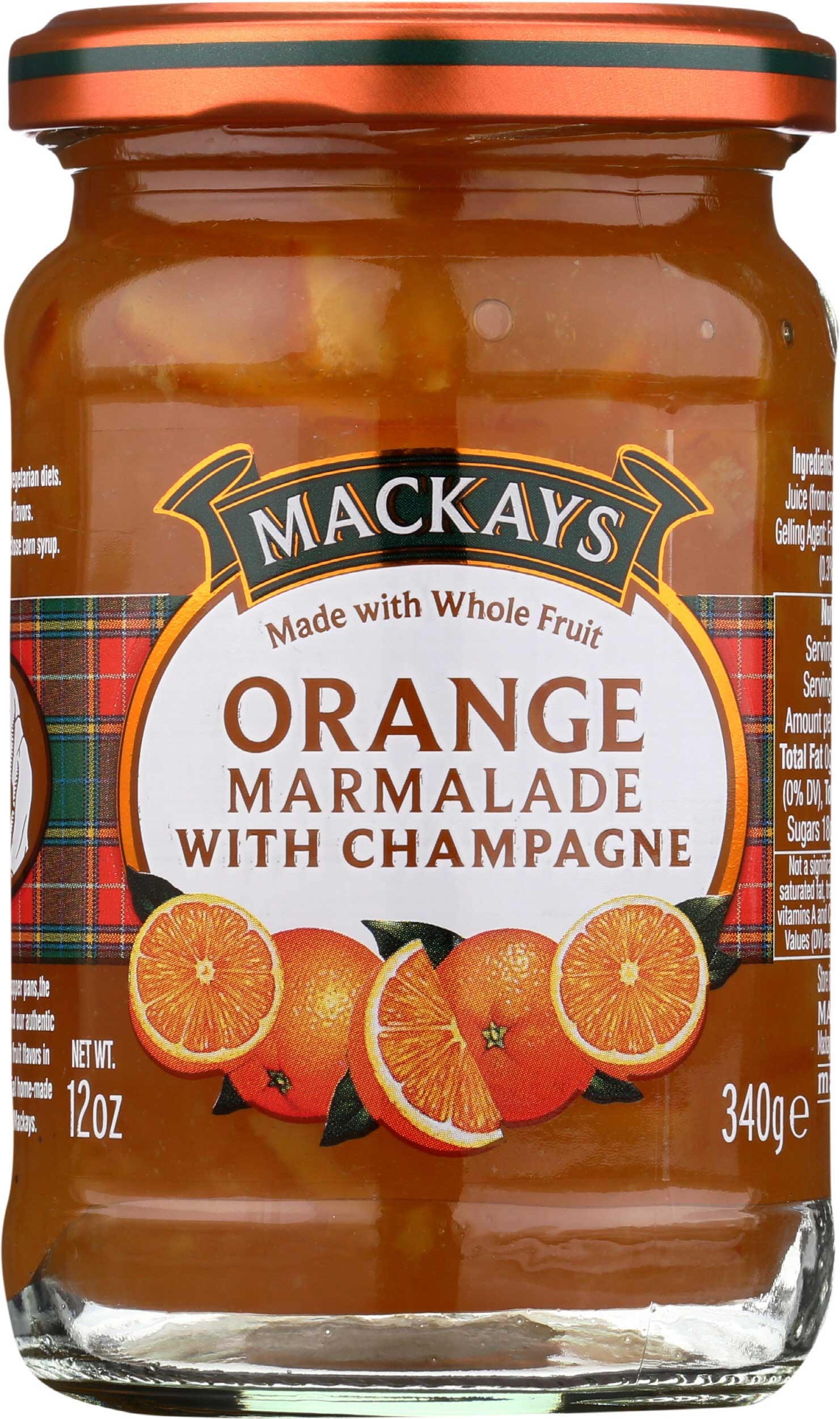 Mackays Orange Marmalade with Champagne, 12 Ounce -- 6 per case