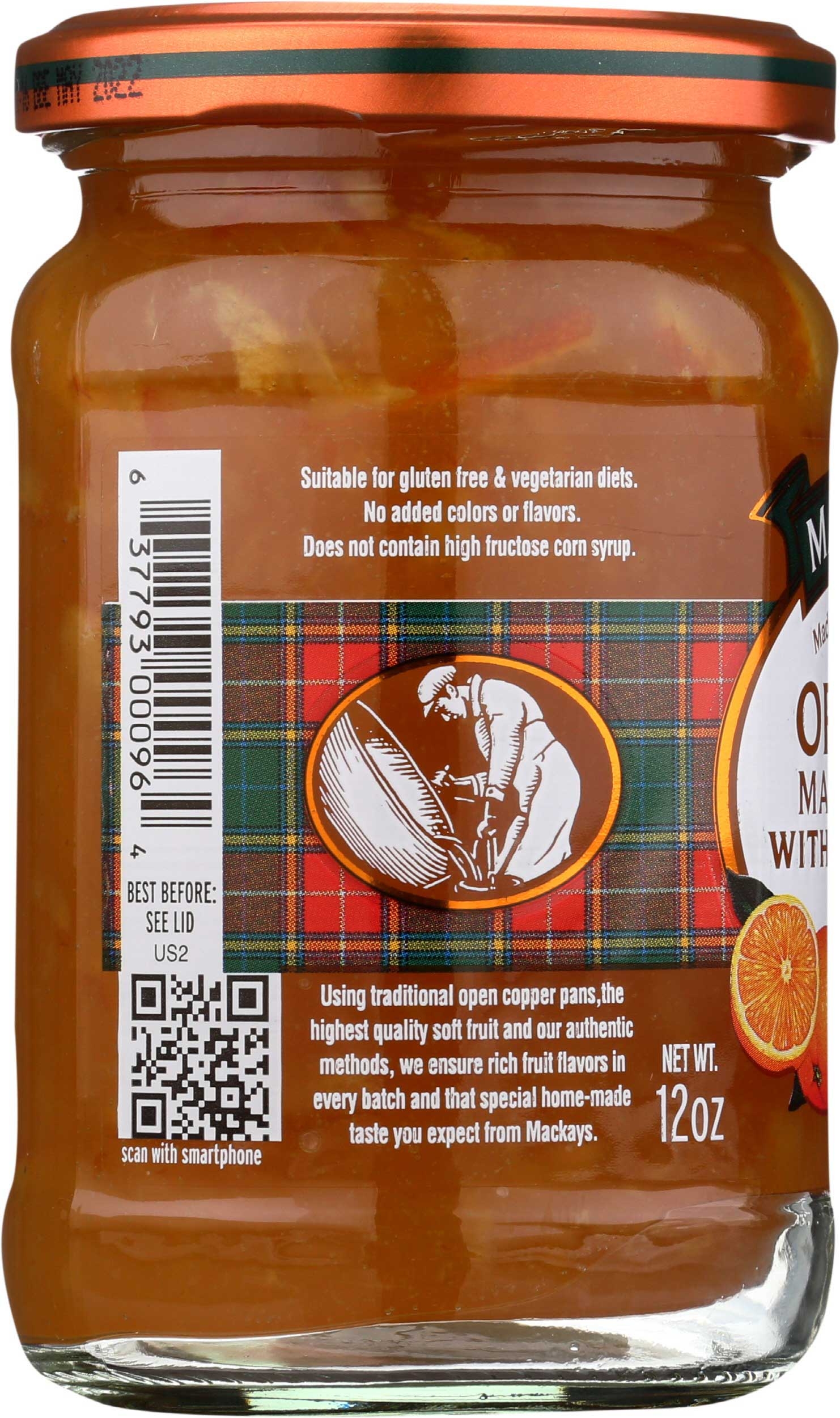 Mackays Orange Marmalade with Champagne, 12 Ounce -- 6 per case