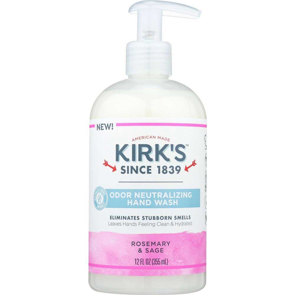 Kirks Rosemary and Sage Odor Neutralizing Hydrating Hand Wash, 12 Fluid Ounce