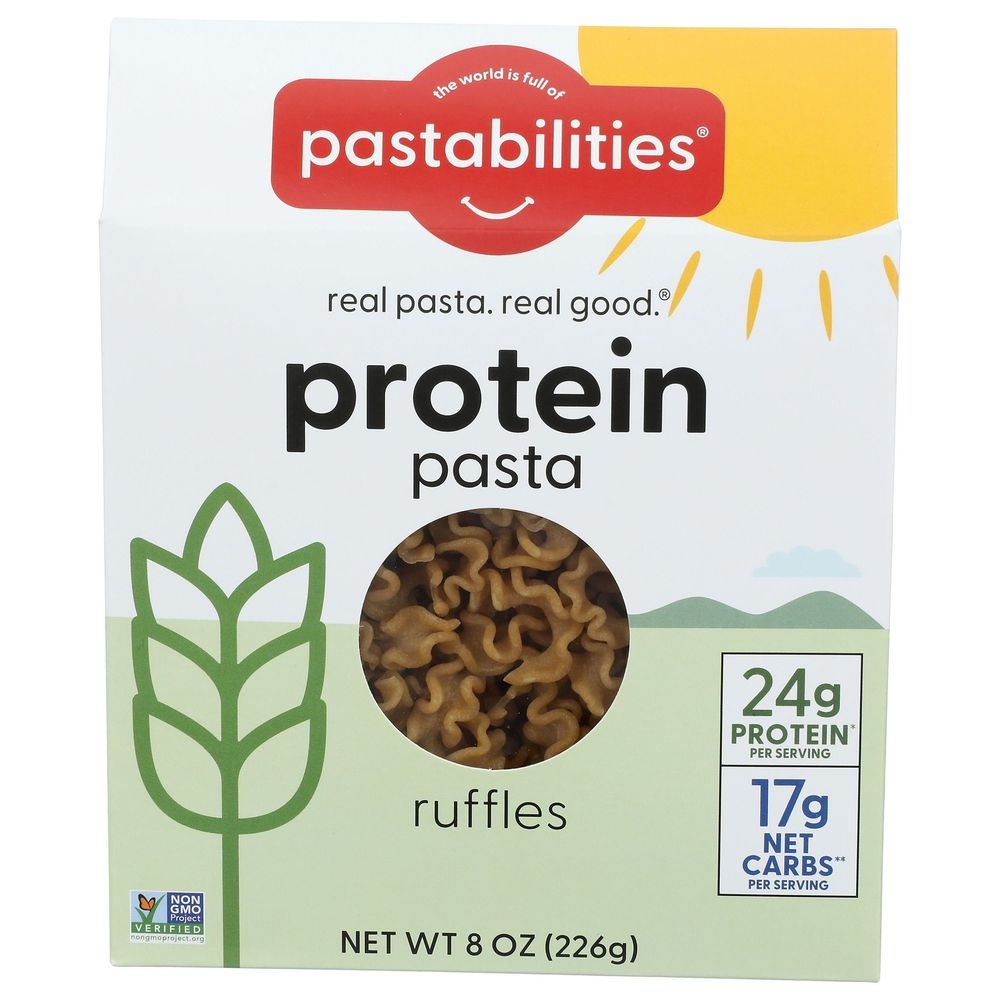 Pastabilities Protein Pasta Ruffles, 8 Ounce -- 6 per case