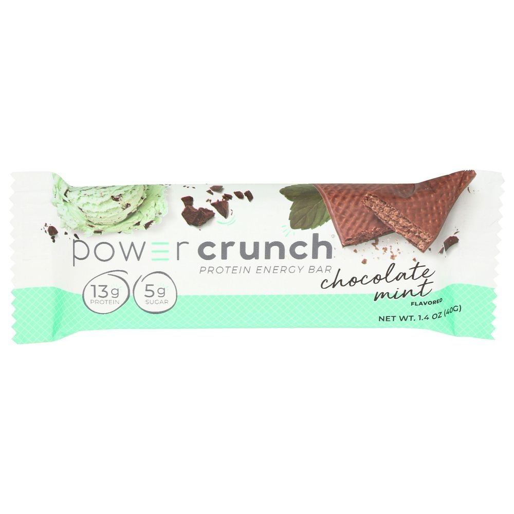 Power Crunch Chocolate Mint Protein Energy Bar, 40 Gram -- 12 per case