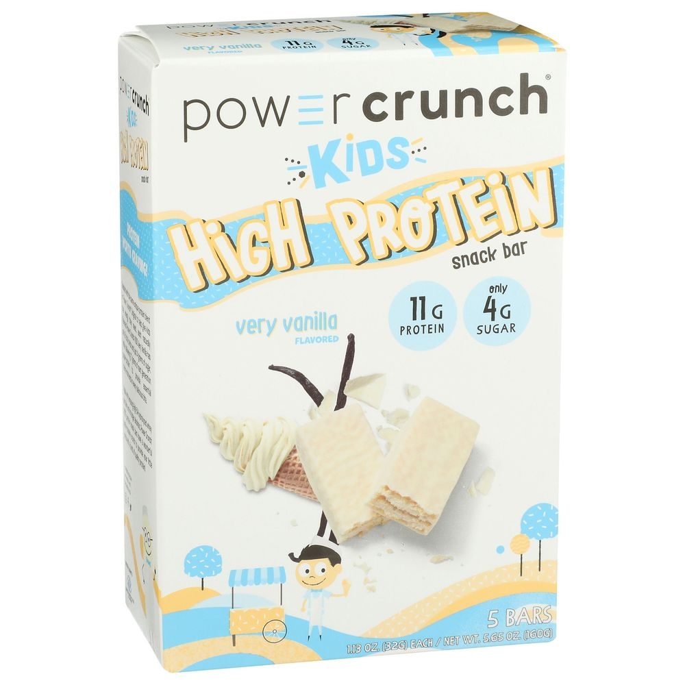 Power Crunch Kids Very Vanilla Snack Bar, 5.65 Ounce -- 6 per case