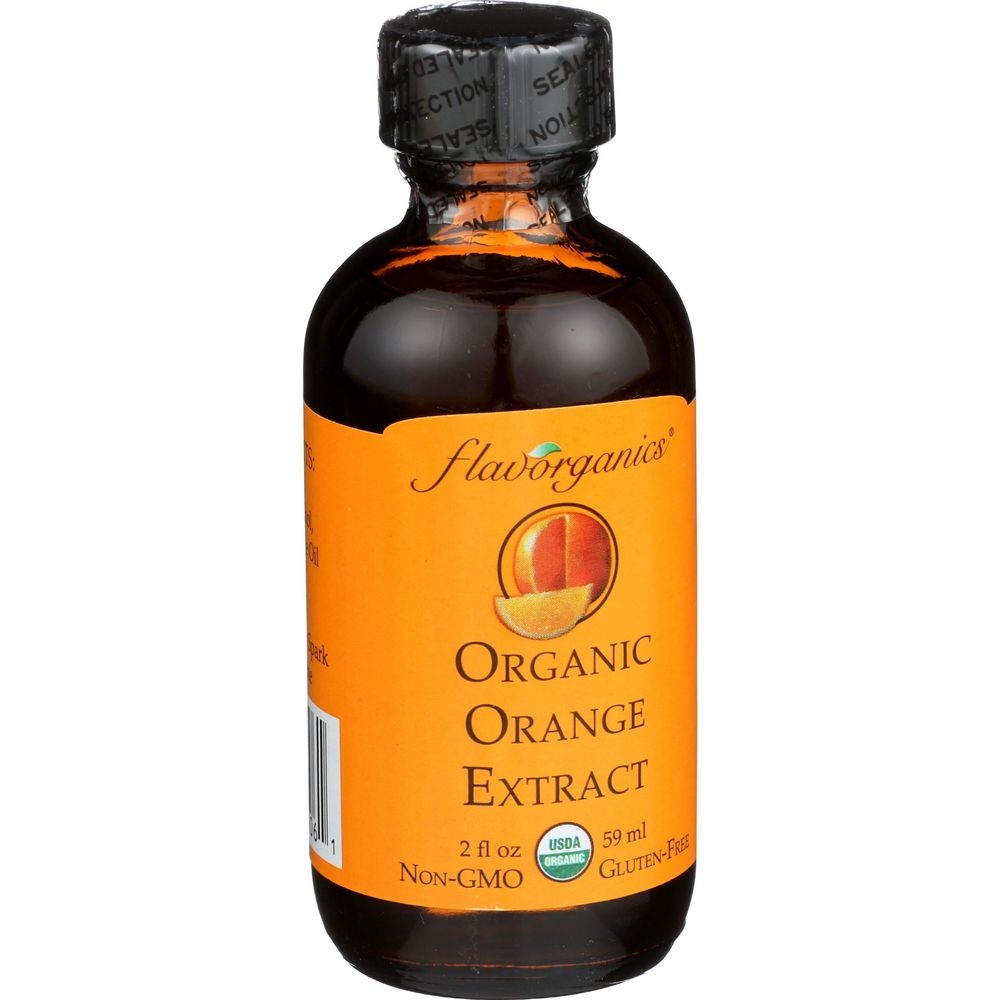 Flavorganics Organic Orange Extract, 2 Ounce