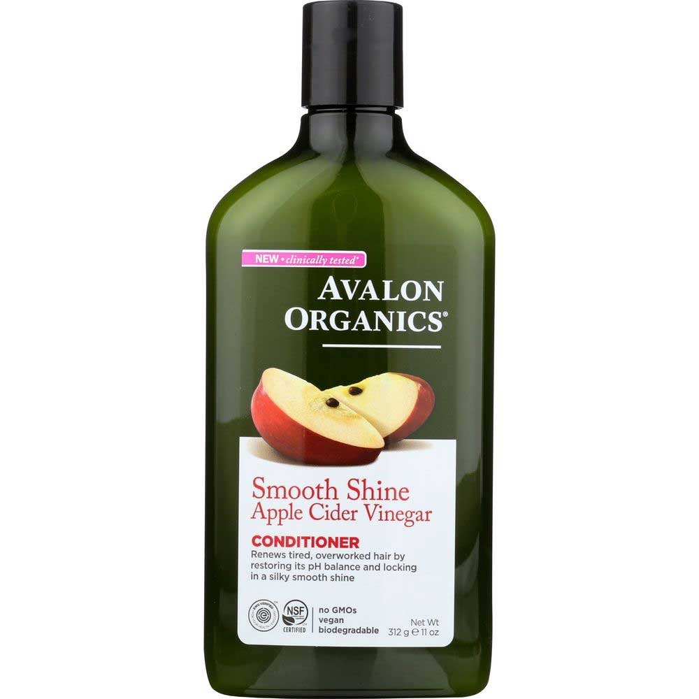 Avalon Organics Smooth Shine Apple Cider Vinegar Conditioner, 11 Ounce