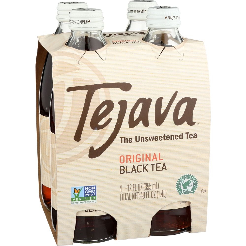 Tejava Original Unsweetened Black Tea, 48 Fluid Ounce -- 6 per case