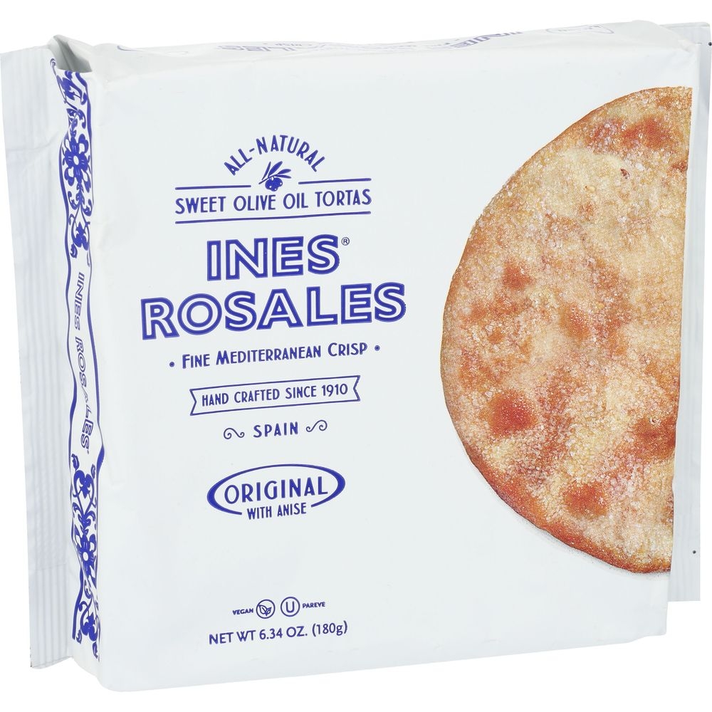 Ines Rosales Original Sweet Olive Oil Tortas, 6.34 Ounce -- 10 per case