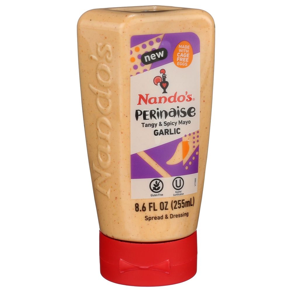 Nandos Garlic Tangy and Fiery Mayo Perinaise, 8.6 Ounce -- 6 per case