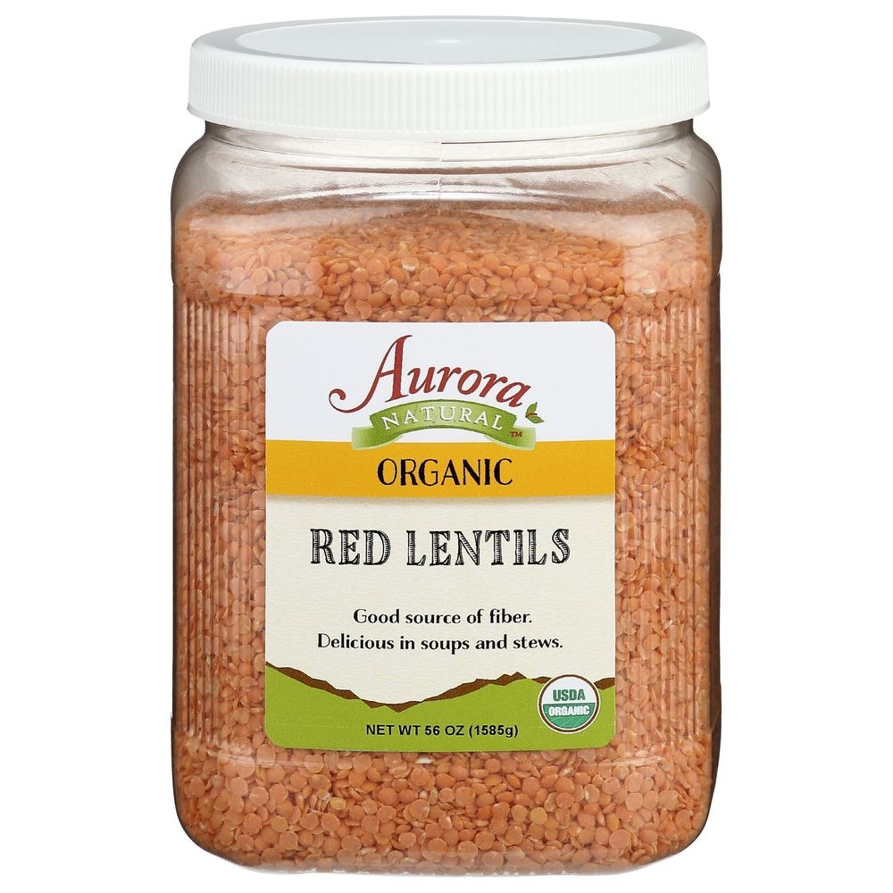 Aurora Natural Organic Red Lentils, 56 Ounce -- 6 per case