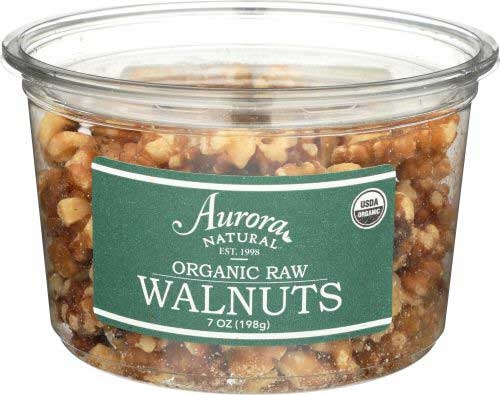 Aurora Natural Organic Raw Walnuts, 7 Ounce -- 12 per case
