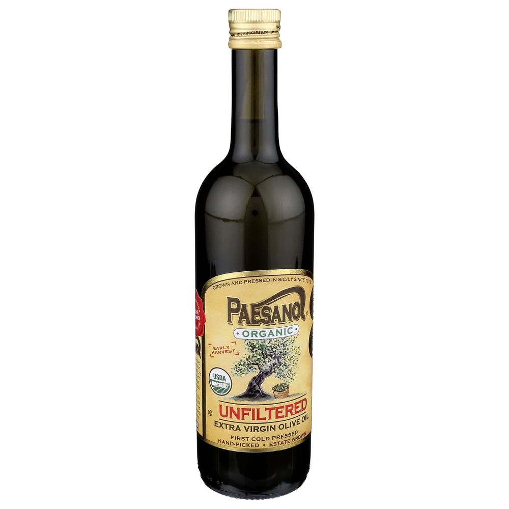 Paesano Organic Unfiltered Extra Virgin Olive Oil, 25 Fluid Ounce -- 6 per case