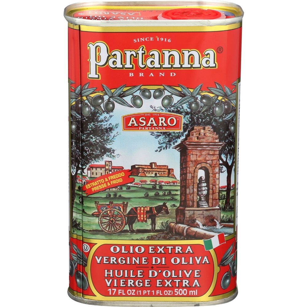 Partanna Asaro Extra Virgin Olive Oil, 16.9 Fluid Ounce -- 12 per case