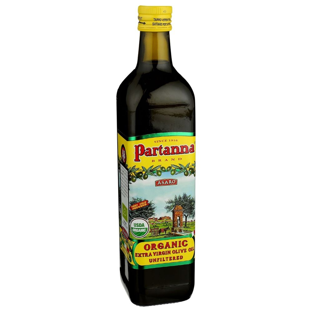Partanna Organic Unfiltered Extra Virgin Olive Oil, 750 Milliliter -- 4 per case