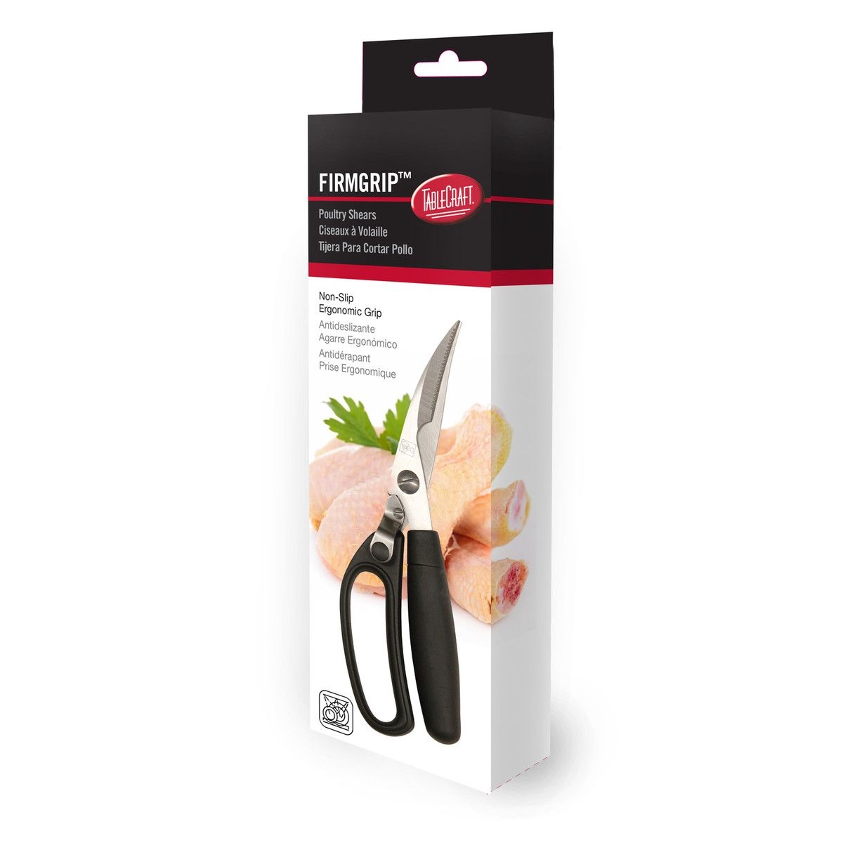 Tablecraft FirmGrip Poultry Shears, 9.5 x 2.625 x 1 inch
