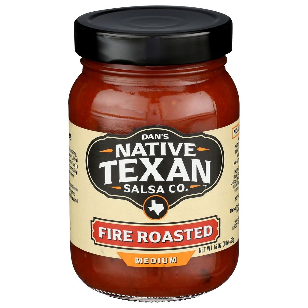 Native Texan Medium Fire Roasted Salsa, 16 Ounce -- 6 per case