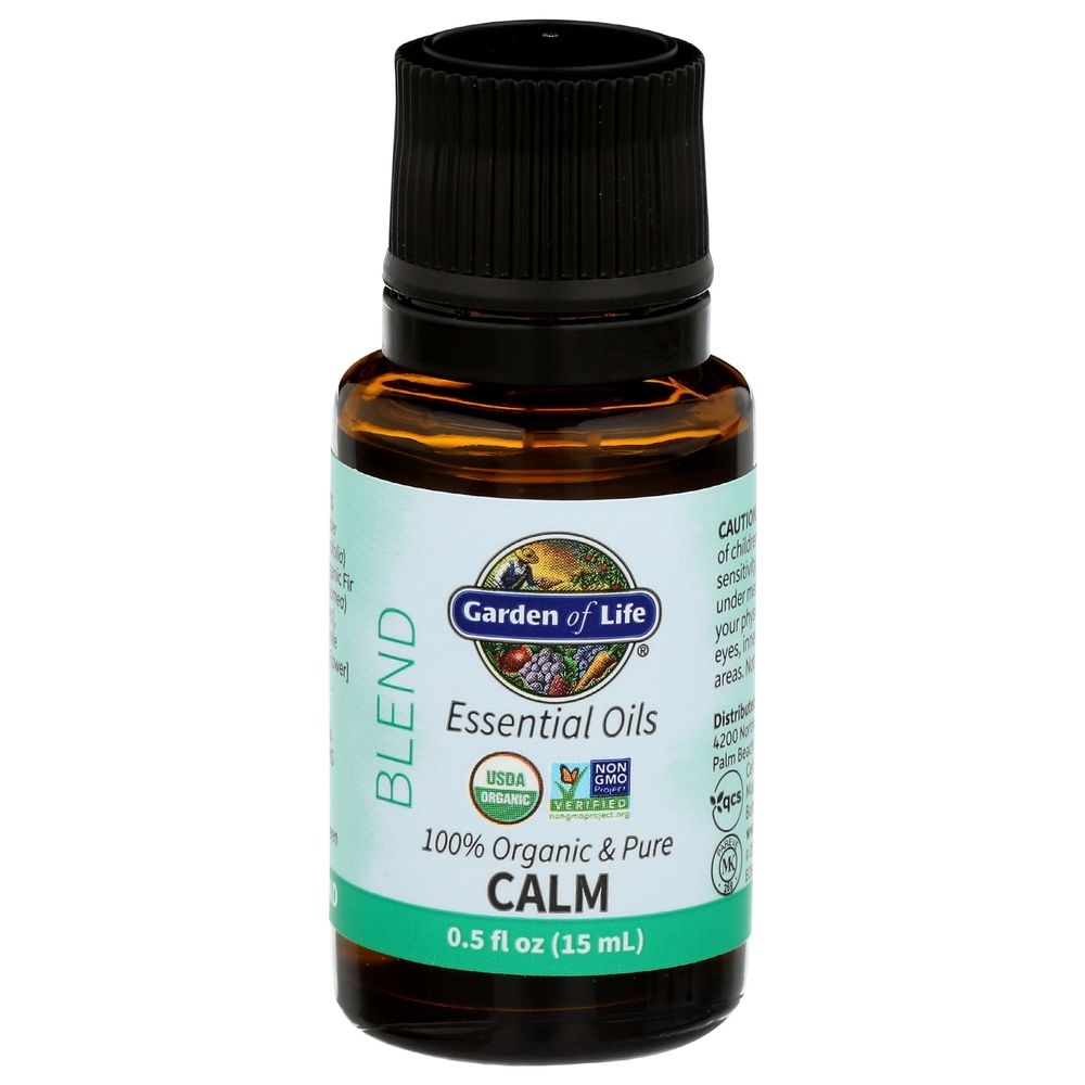 Garden Of Life 100 Percent Organic and Pure Calm Blend Essential Oil, 0.5 Fluid Ounce