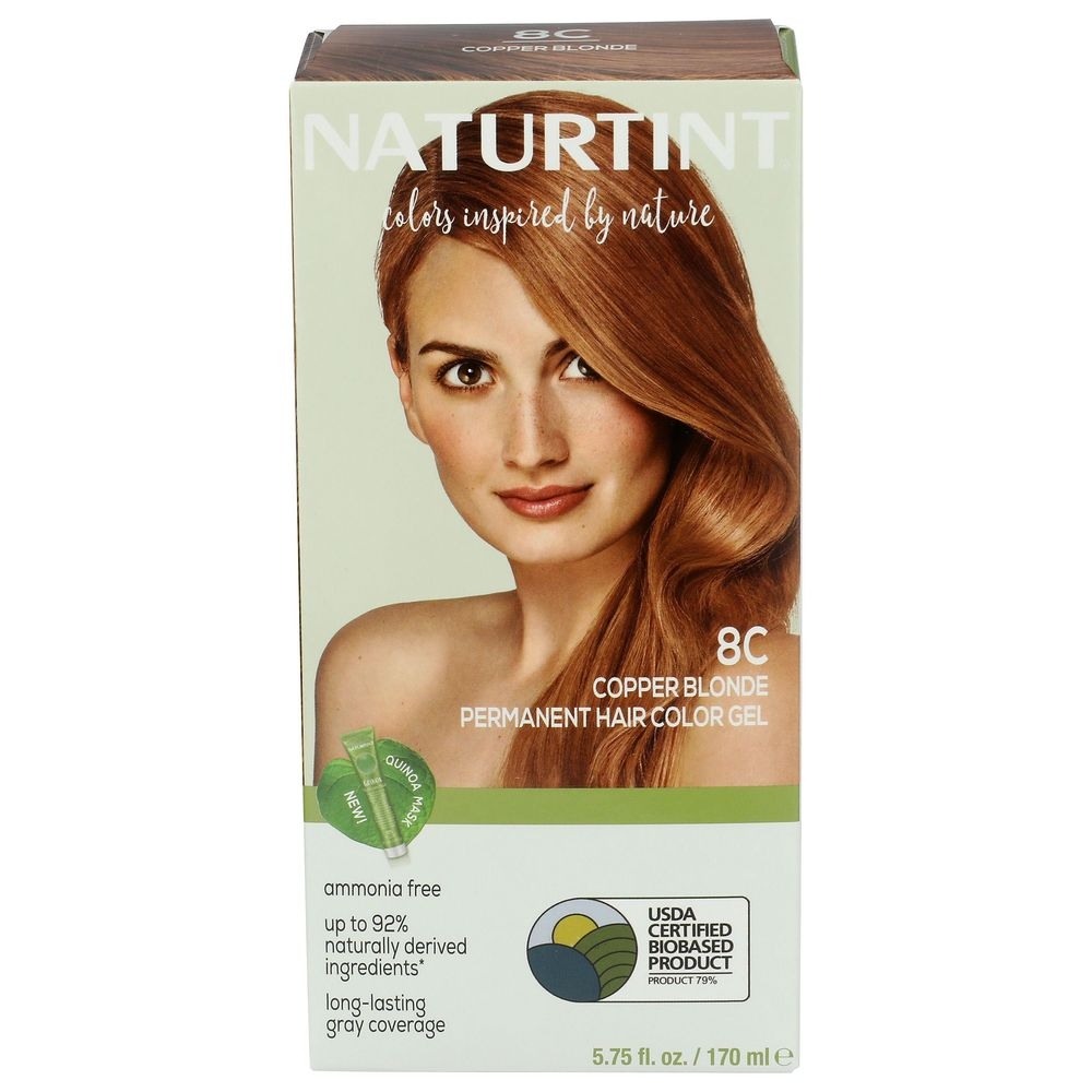 Naturtint 8C Copper Blonde Permanent Hair Color, 5.75 Fluid Ounce -- 3 per case