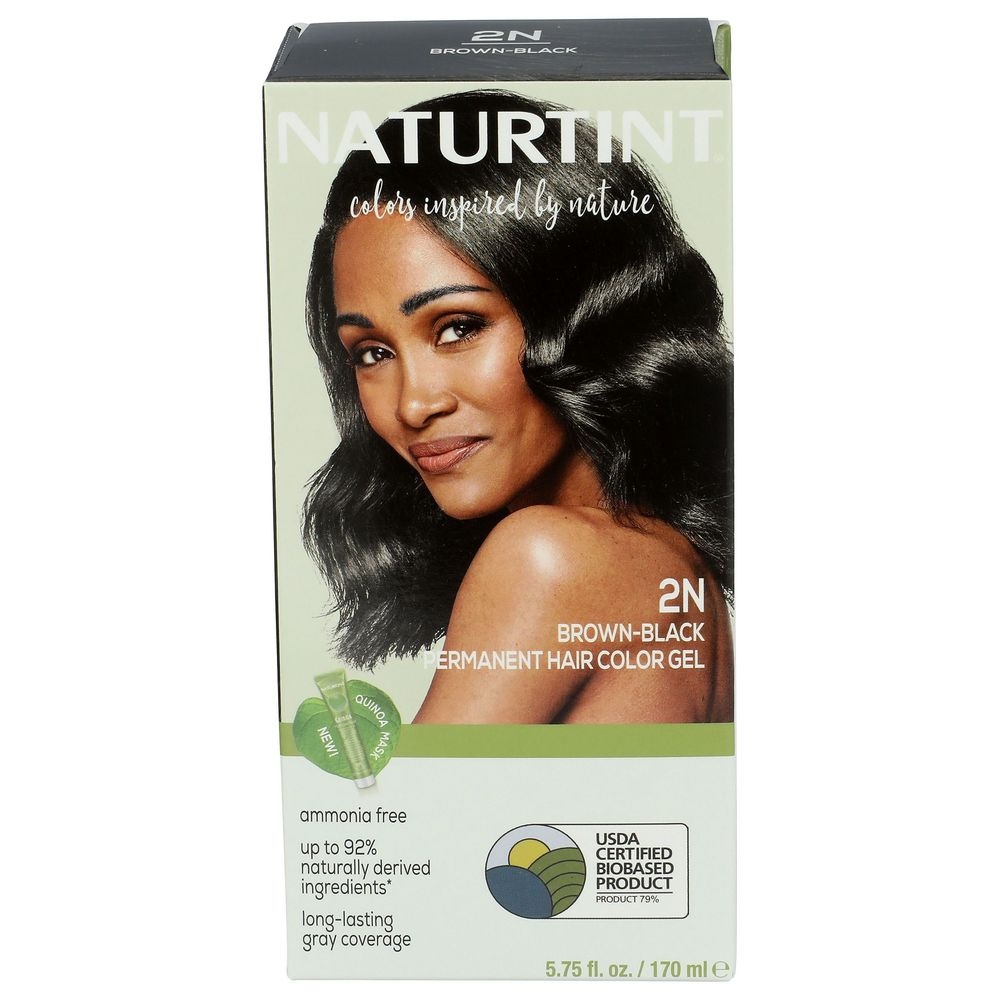 Naturtint 2N Brown Black Permanent Hair Color, 5.75 Fluid Ounce