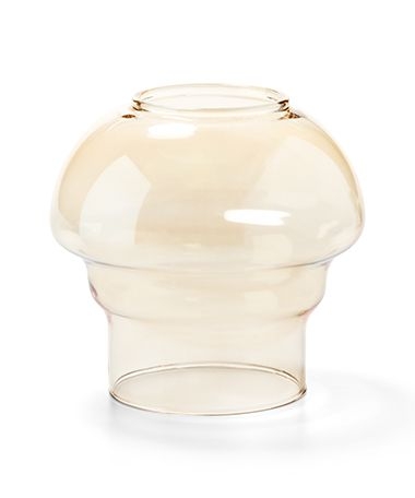 Hollowicks Gold Lustre Mushroom Globe Only, 3 1/2 inch Height.