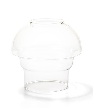 Hollowicks Clear Mushroom Globe Only, 3 1/2 inch Height.