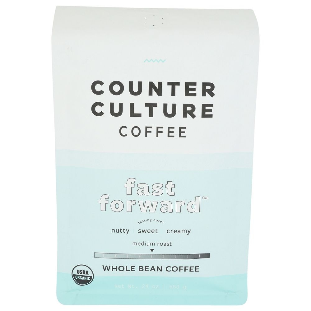 Counter Culture Coffee Organic Fast Forward Medium Roast Whole Bean Coffee, 24 Ounce -- 6 per case