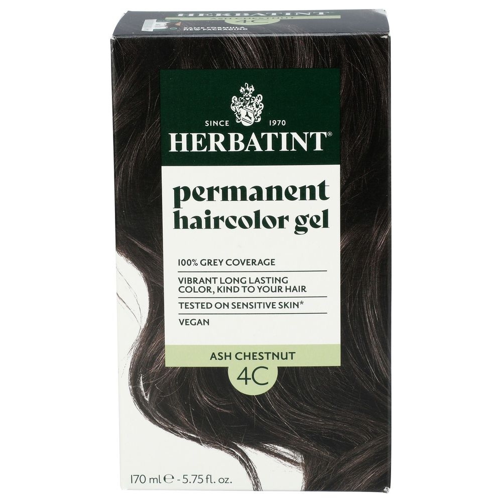 Herbatint 4C Ash Chestnut Permanent Haircolor Gel, 5.75 Fluid Ounce -- 3 per case