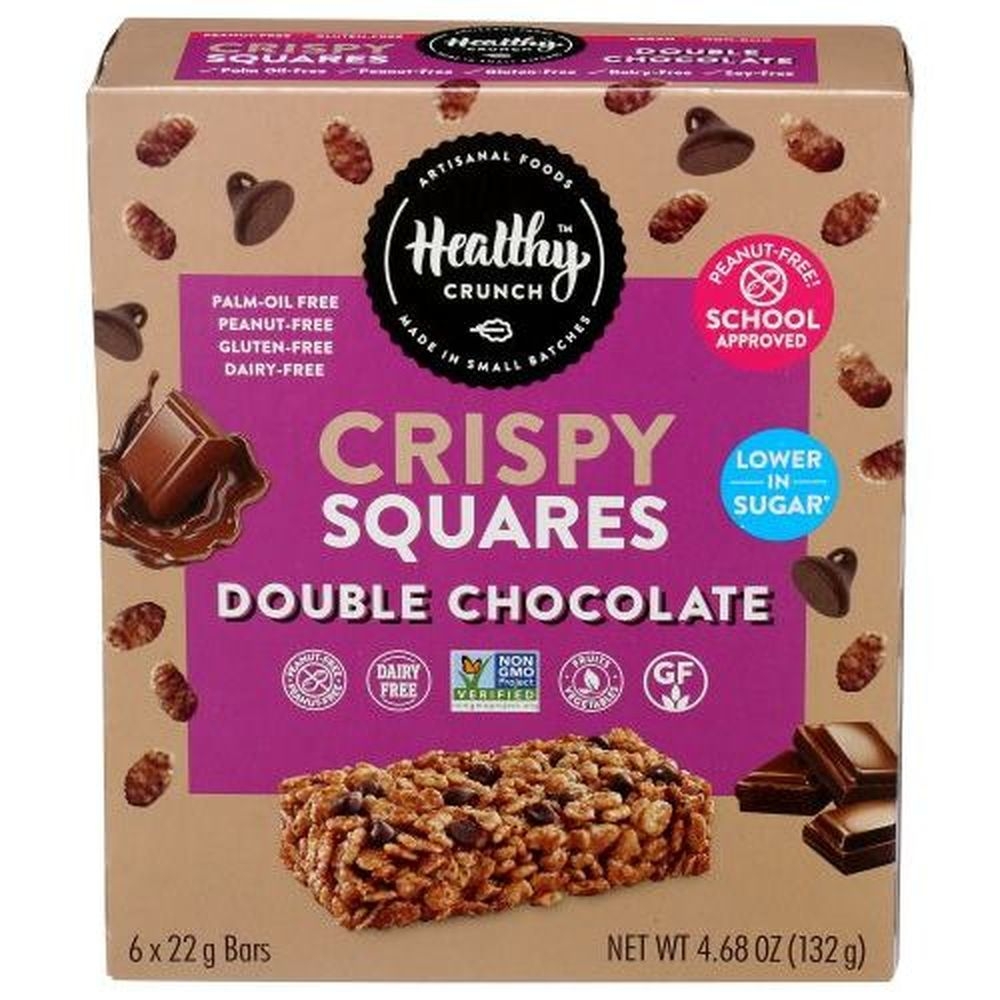Healthy Crunch Double Chocolate Crispy Squares, 4.68 Ounce -- 6 per case
