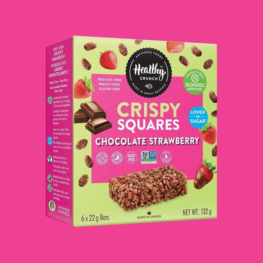 Healthy Crunch Chocolate Strawberry Crispy Squares, 4.68 Ounce -- 6 per case