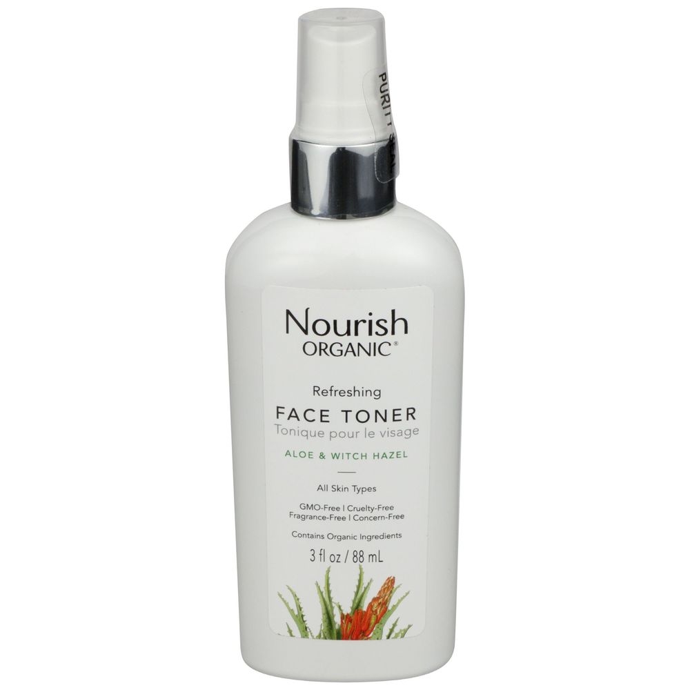 Nourish Organic Refreshing Face Toner, 3 Ounce -- 3 per case