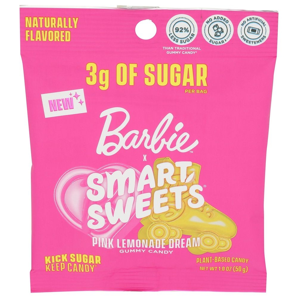 Smartsweets Barbie Pink Lemonade Dream Gummy Candy, 1.8 Ounce -- 14 per case
