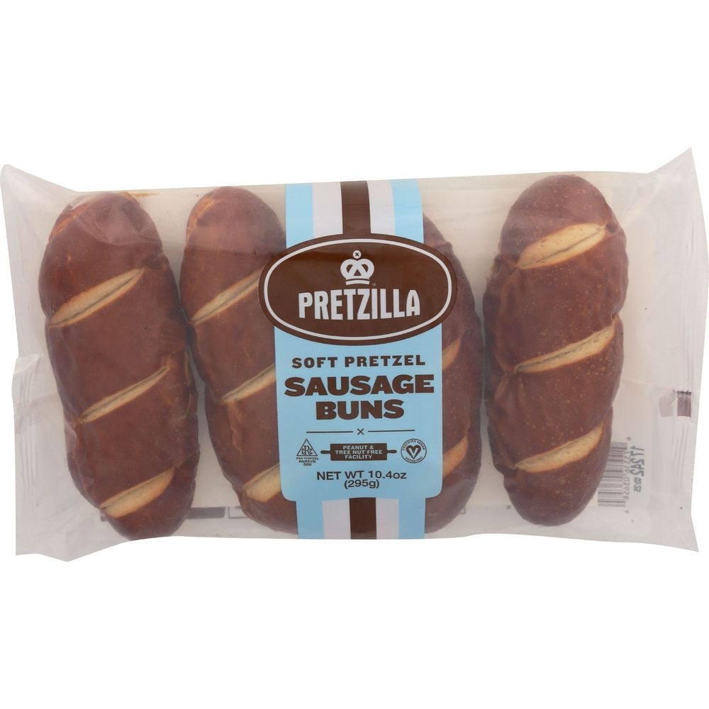 Pretzilla Soft Pretzel Sausage Bun, 10.4 Ounce -- 15 per case