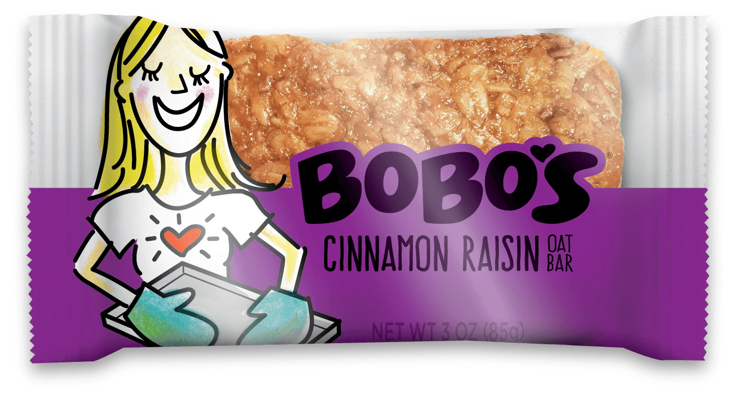 Bobos Cinnamon Raisin Oat Bar, 3 Ounce -- 12 per case.