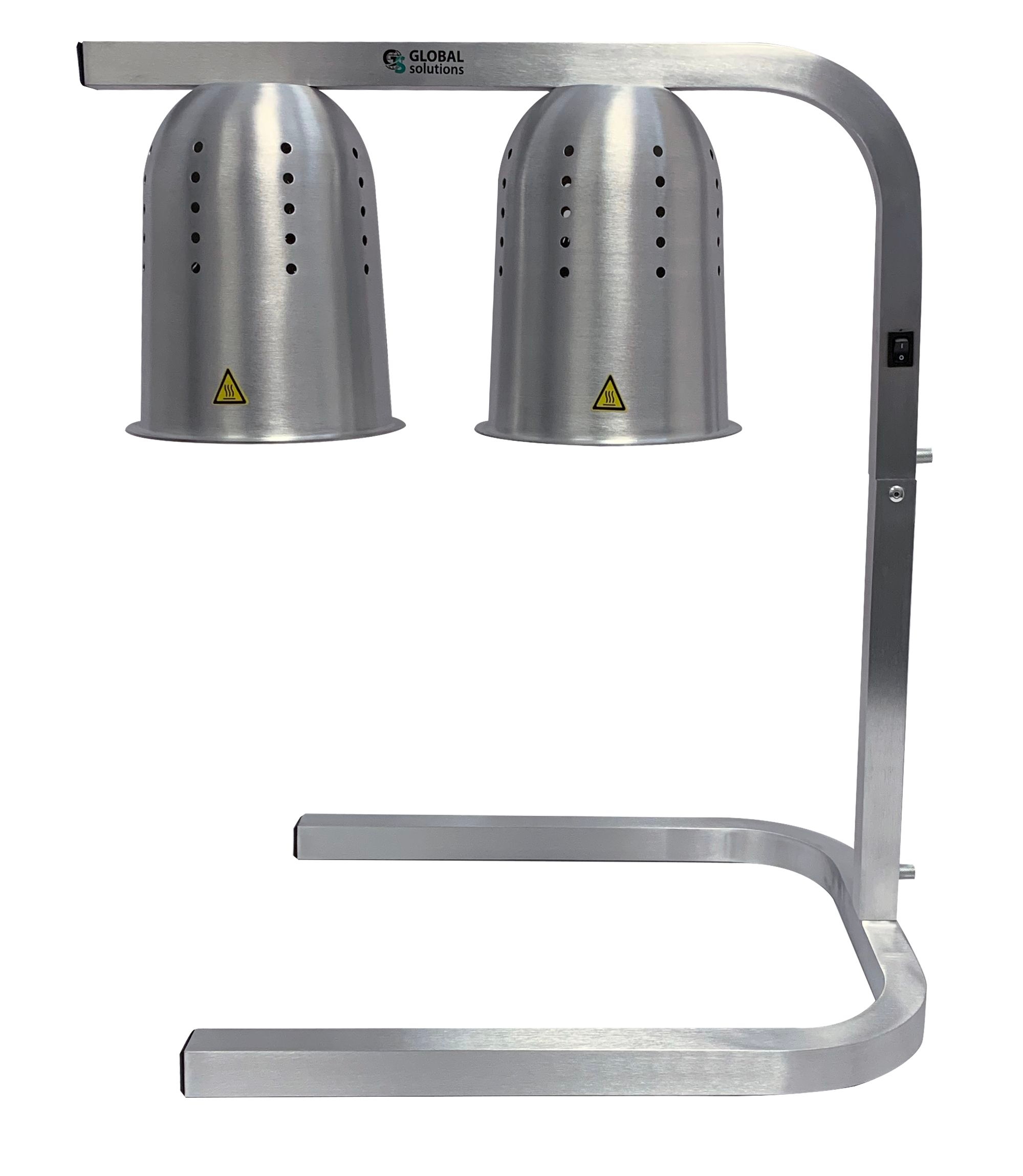 Global Solutions Freestanding Double Bulb Warmer, 14 x 20-1/8 x 23-7/8 inch