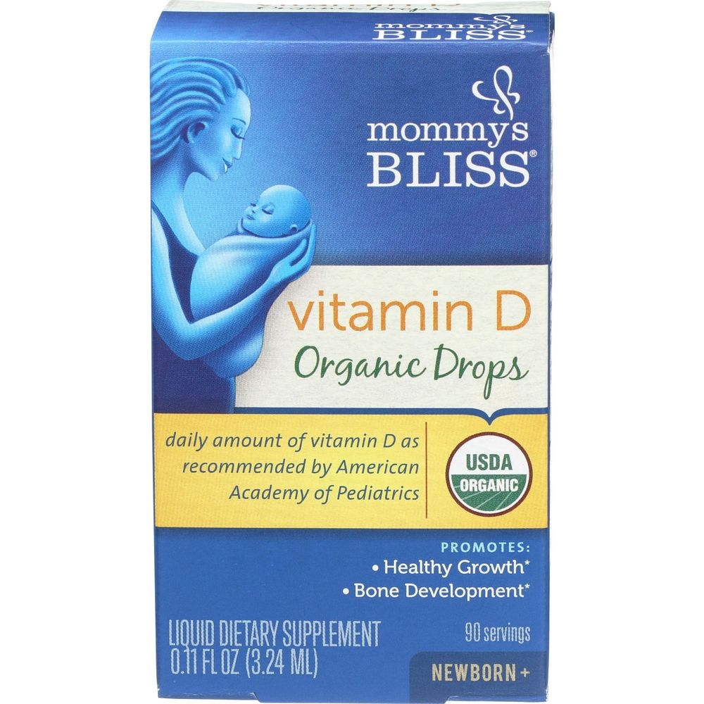 Mommys Bliss Organic Vitamin D Drops, 0.11 Fluid Ounce