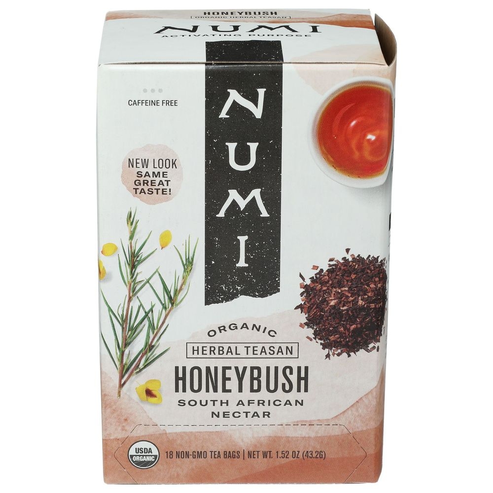 Numi Honeybush Tea Bag, 18 count -- 6 per case