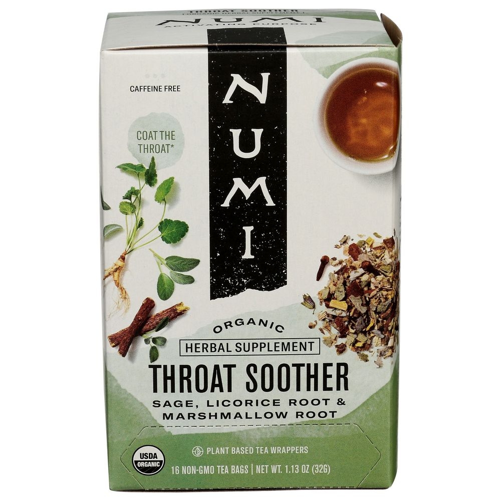 Numi Throat Soother Tea Bag, 16 count -- 6 per case