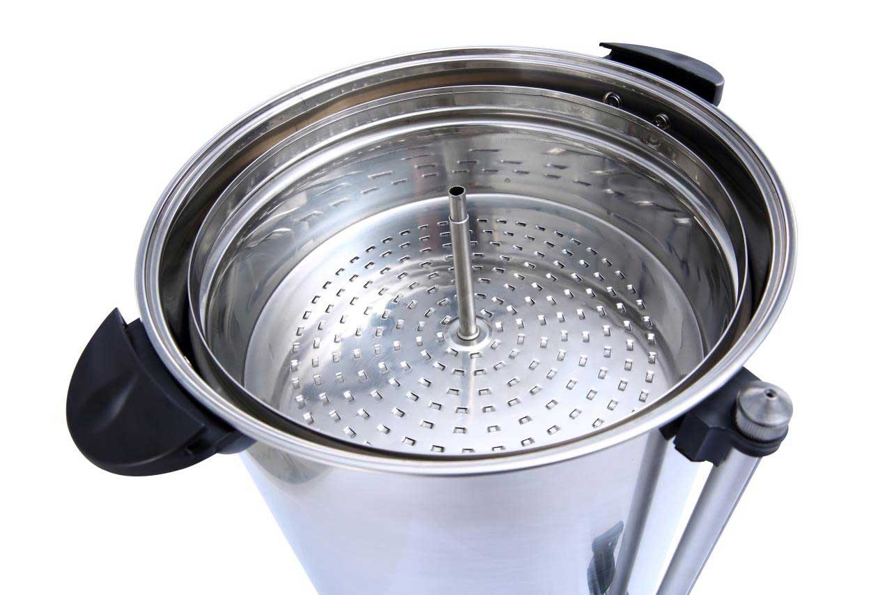 Amko 1500 Watts Commercial Coffee Urn, 15 Litres, 100 Cups Capacity