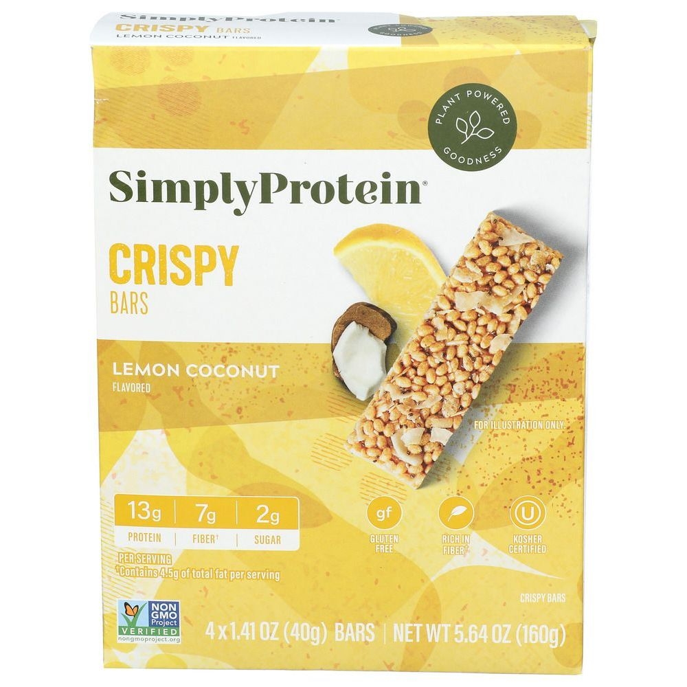 Simply Protein Lemon Coconut Crispy Bar, 5.64 Ounce -- 6 per case