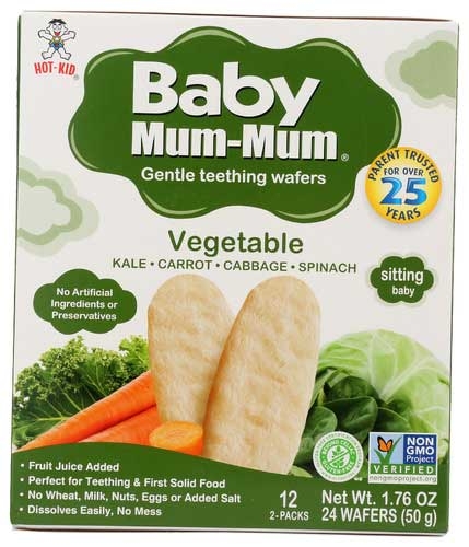 Hot Kids Baby Mum-Mum Vegetable Rice Rusk -- 6 per case.