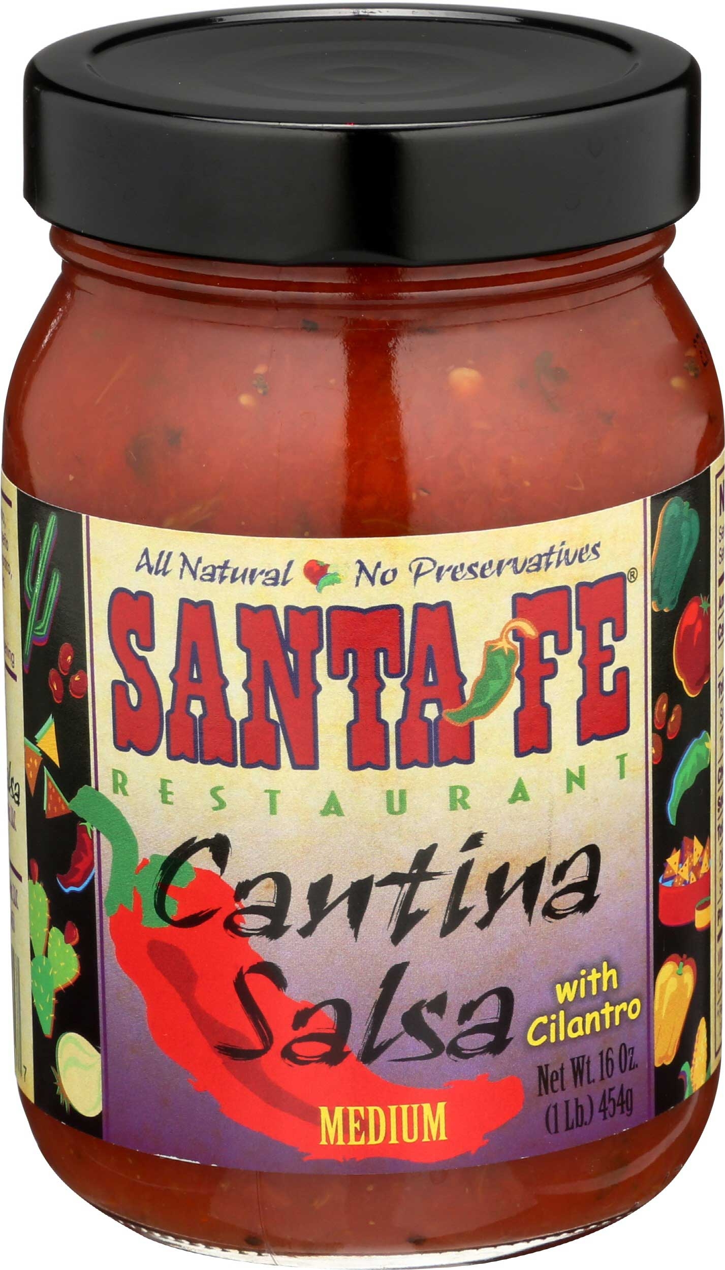 Santa Fe Restaurant Medium Cantina Salsa, 16 Ounce -- 6 per case