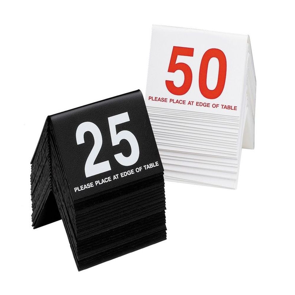 Cal-Mil 1 to 25 Numbered Tent, 3 1/2 x 3 inch