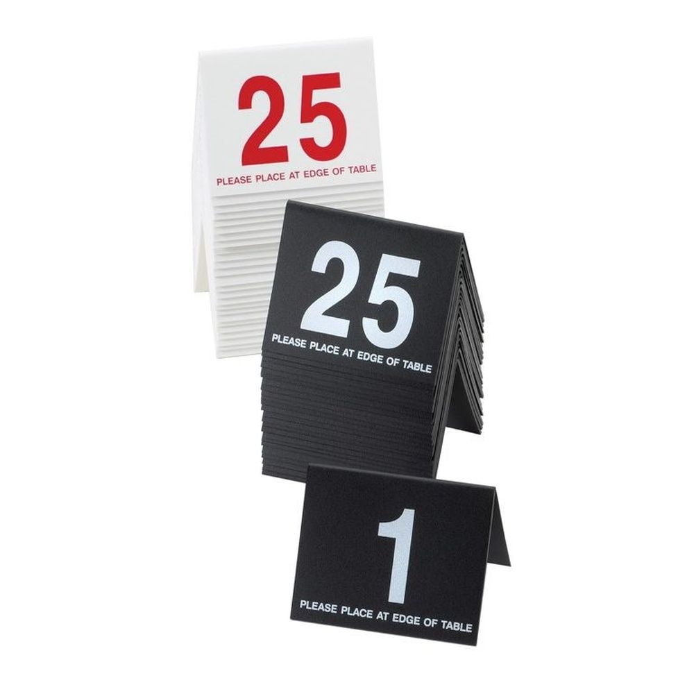 Cal-Mil 1 to 25 Numbered Tent, 3 1/2 x 3 inch