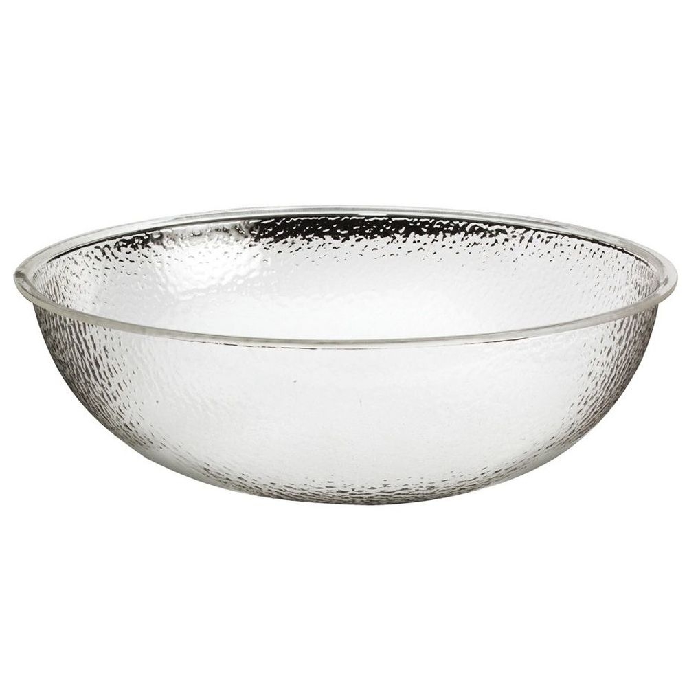 Cal-Mil Clear Acrylic 16 Quart Pebble Salad Bowl, 17.75 x 17.75 x 5.5 inch